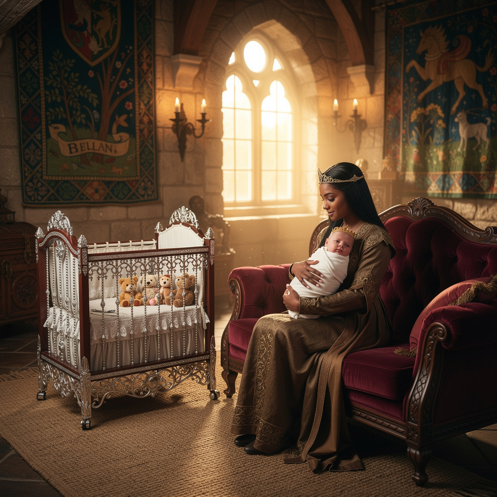 She started a new life and she's pregnant and she gave birth to a prince Rilian the son of king Caspian X of Narnia and queen