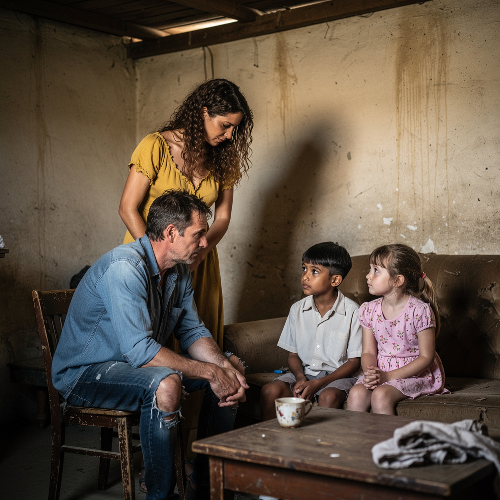 Imagine if: A poor family.