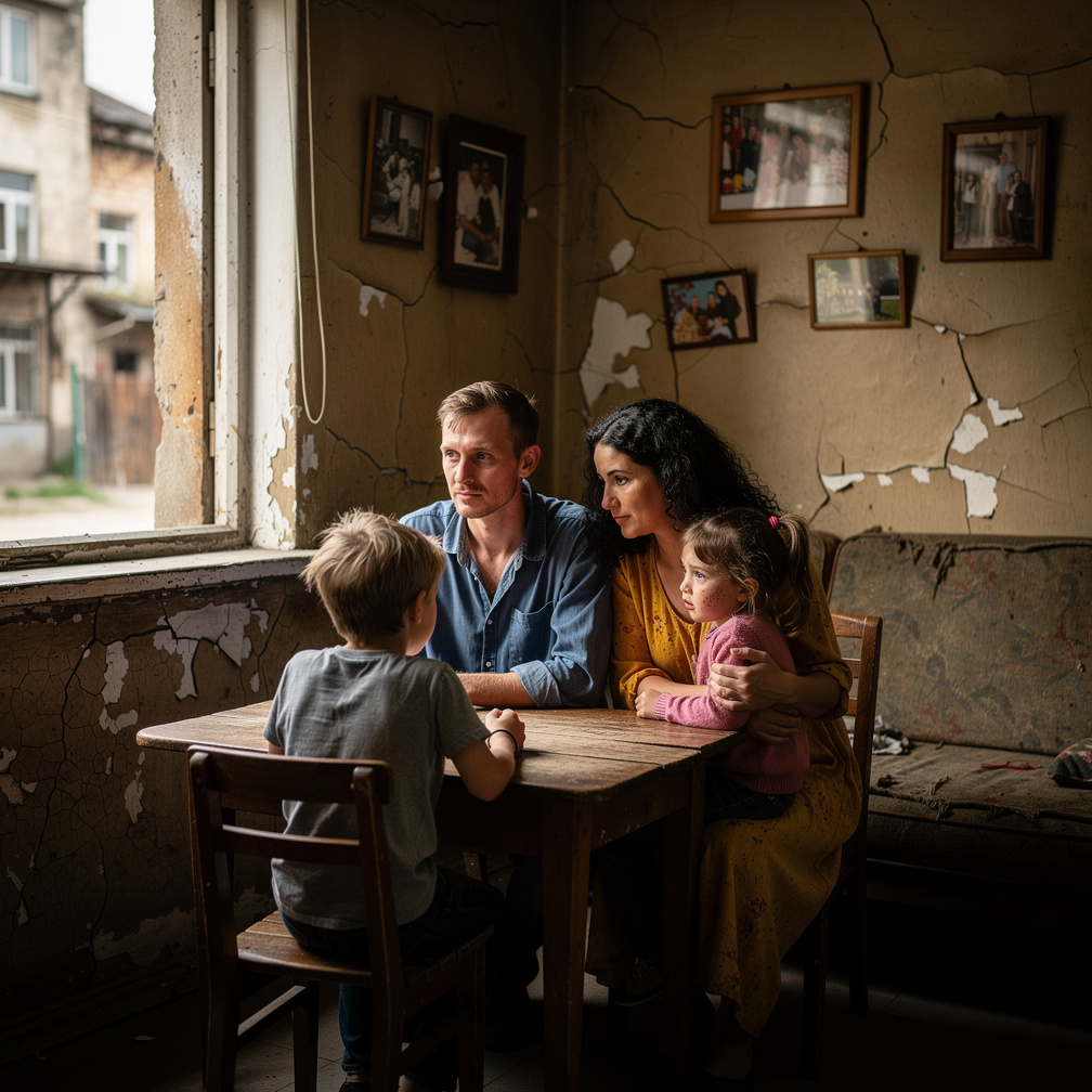 Imagine if: A poor family.
