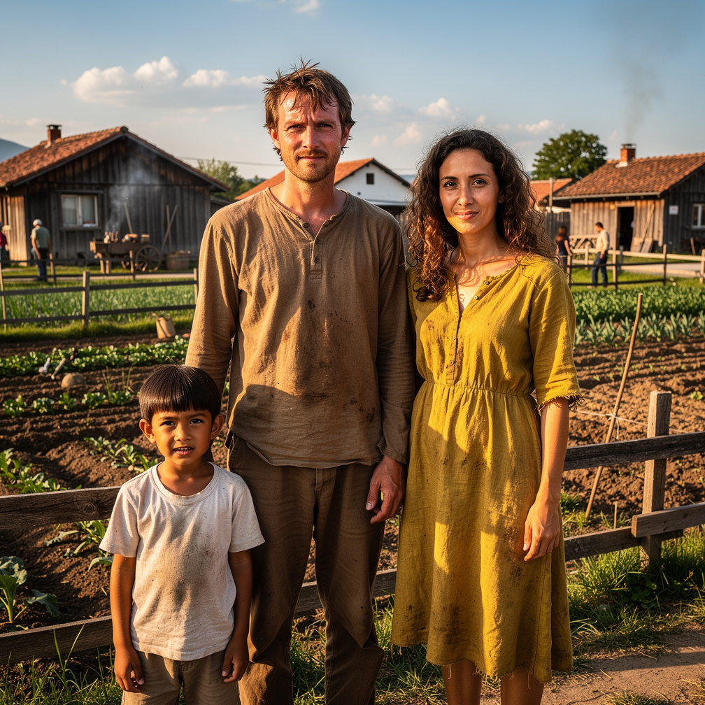 Struggling to make ends meet in a small village, they relied on the father's daily wage from the local farm.