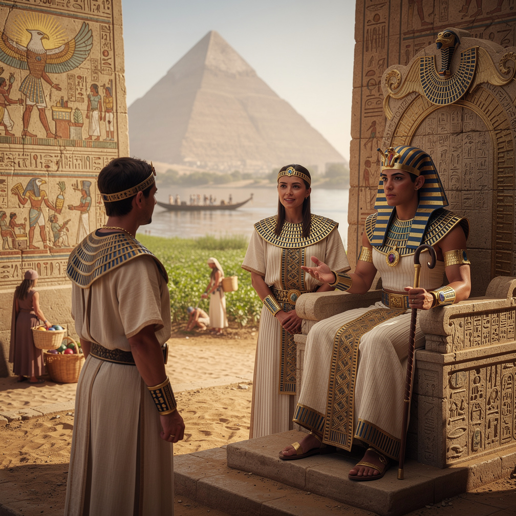 Horus promises that the Egyptian people shall flourish.