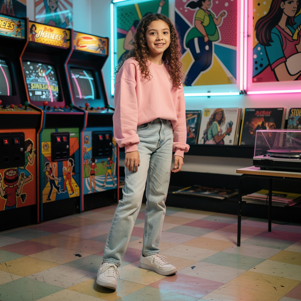 Imagine if: Inspired by Early 1980s, This Girl is Rendezvous. Main Character named Samantha "Sammy" Reyes, 12 year old.