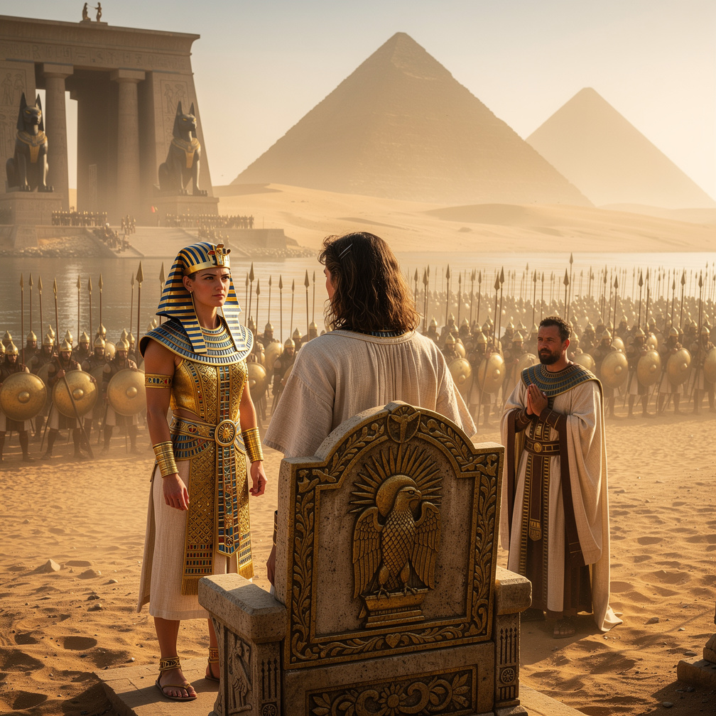 Then the Pharaoh launches his army into Sudan.