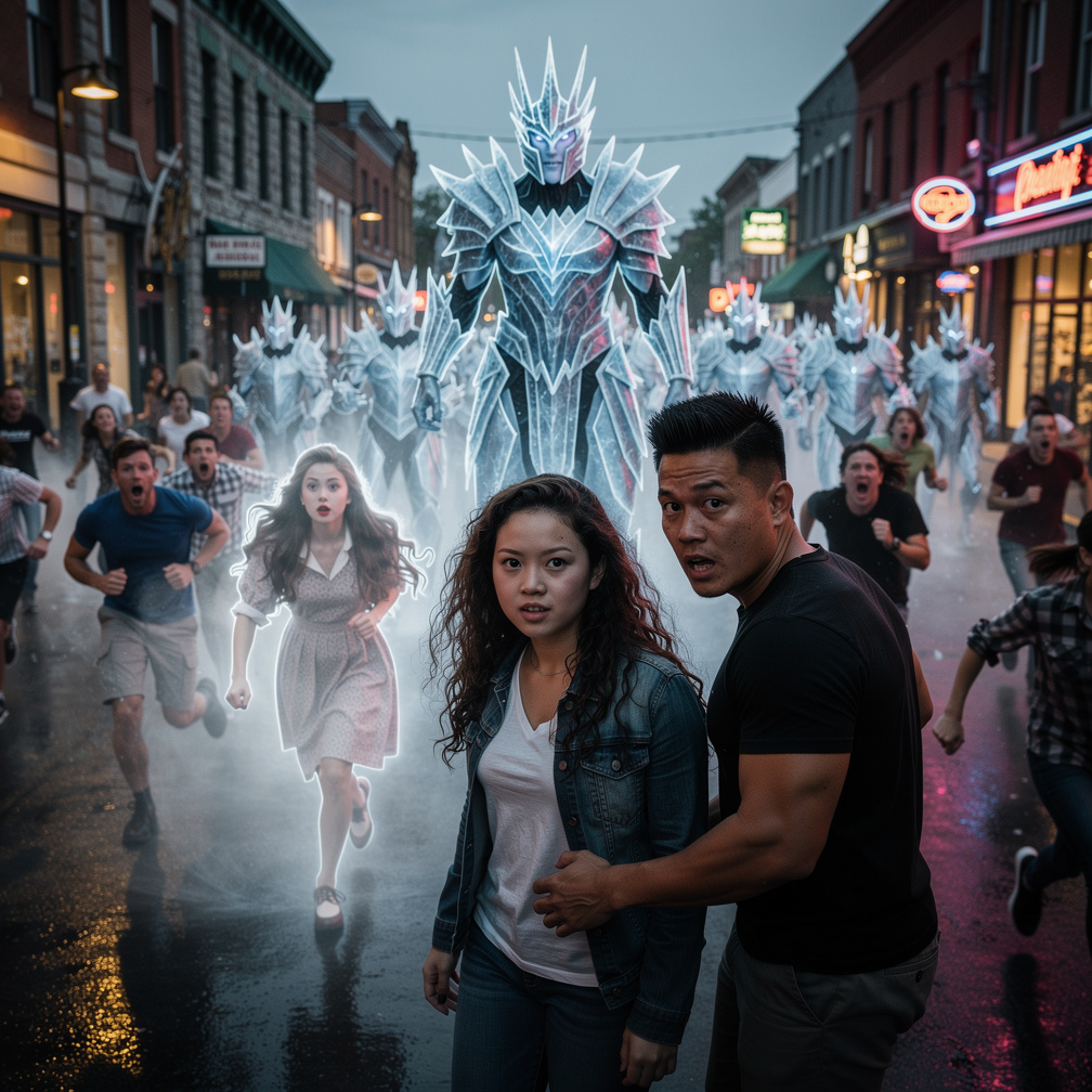 Trois-Rivières, 4:25 am: Everyone is in a state of panic, courtesy of the evil Ice King Tiraka and his army.