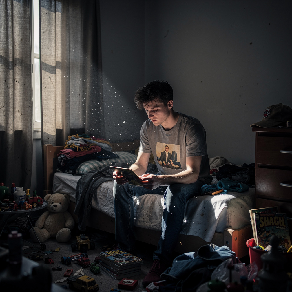 Darkness consumed him, every waking moment a painful reminder of his loss, his brother's smile now a haunting memory.