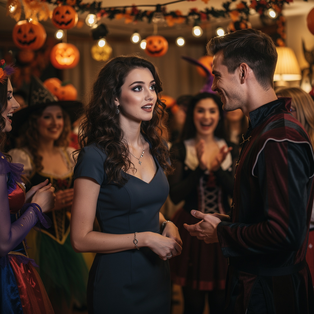 He mingled with the guests, enjoying the anonymity, when a charming stranger caught his eye.