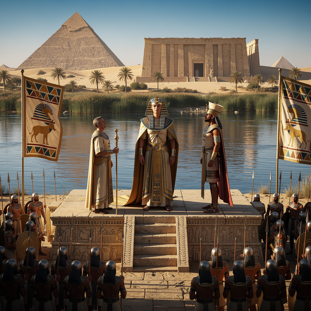 Then you (now as the Pharaoh) order the Egyptians to invade eastward.