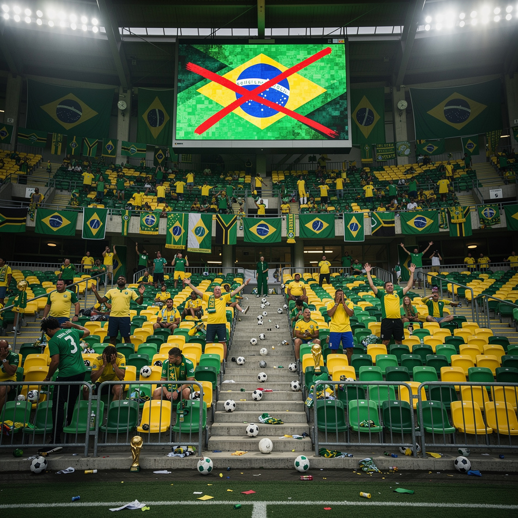 Então então mostraram que o Brasil é o Brasil importante do futebol e que eles não querem a África do Sul sediar.