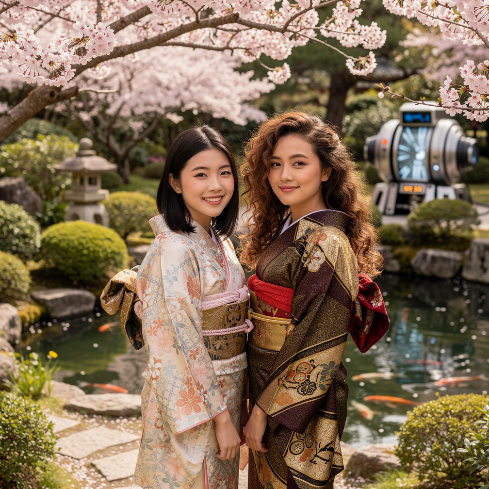 Also We're Traditional Dress With Make-up Japan 🇯🇵.