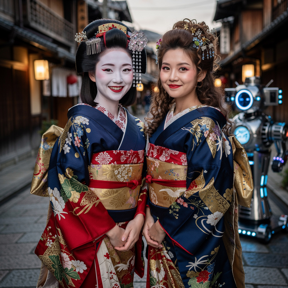 Mia Ji: We're using Geisha our Make-up, Stephanie: Yes.