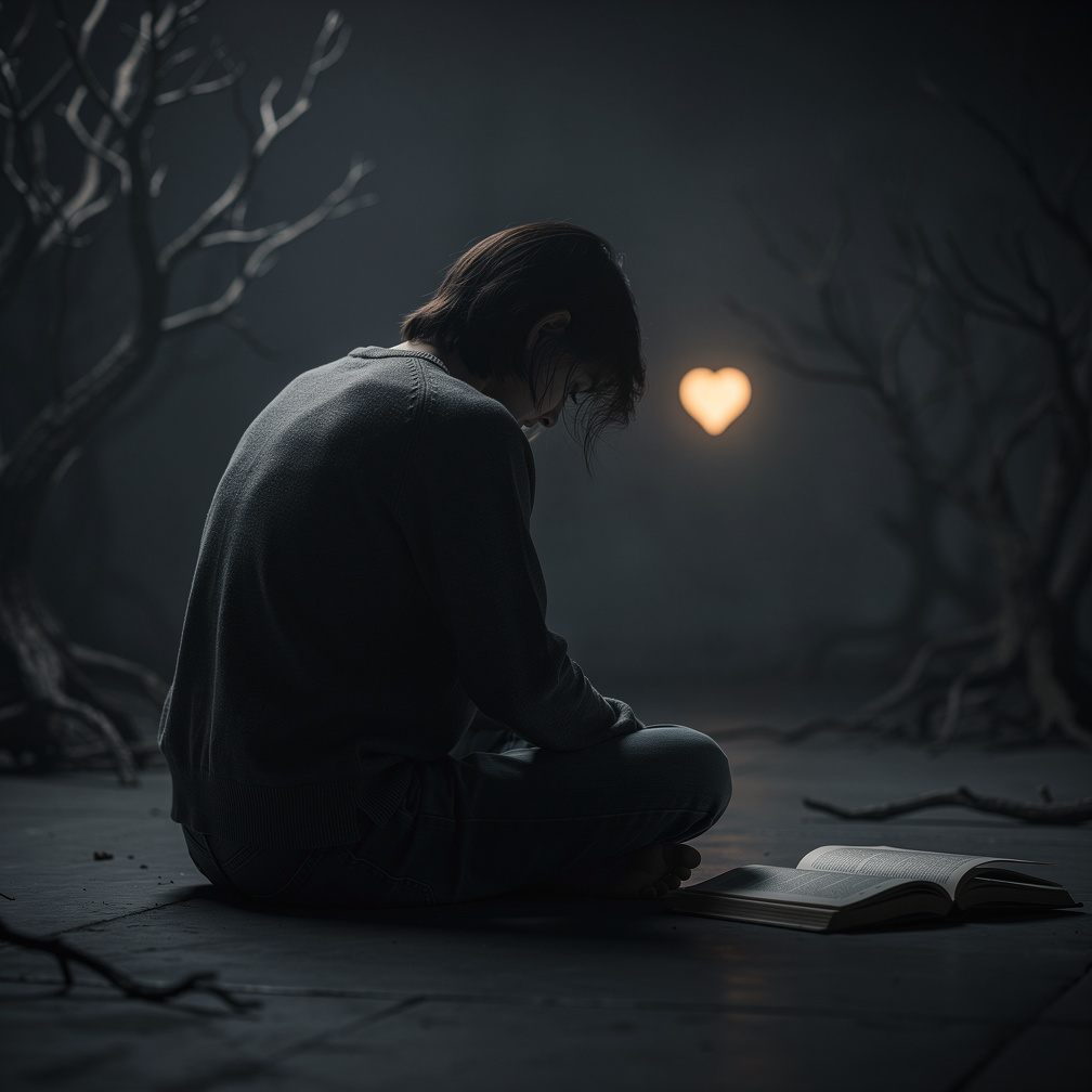 die dunklen Ecken der Seele, in denen Schmerz und Sehnsucht um Anerkennung ringen, und die Hoffnung wie ein Funke glimmt.
