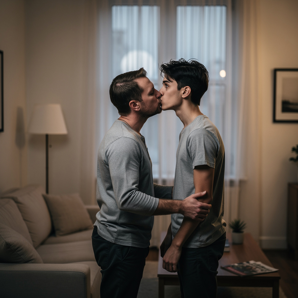 Imagine if: You caught a young boy of 18 kissing your husband.