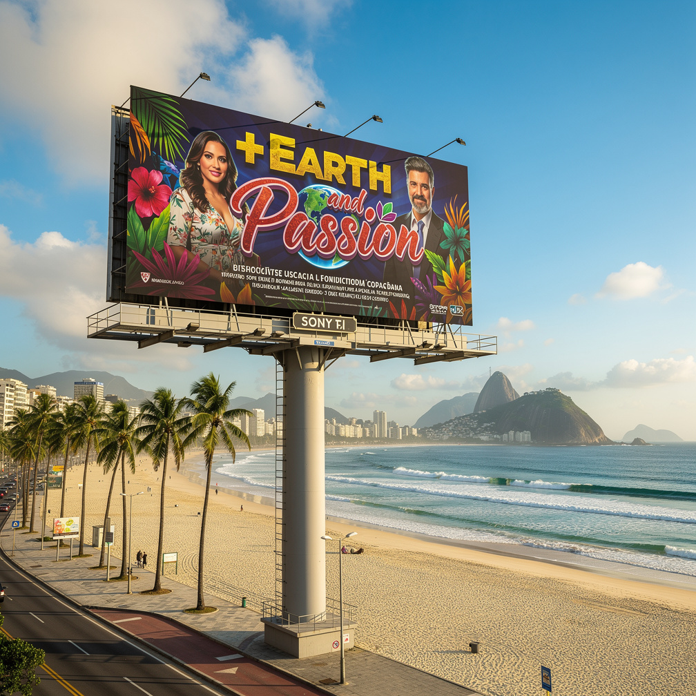 Imagine se: Nova telenovela brasileira intitulada: "Terra 🌏 e Paixão 🌆".