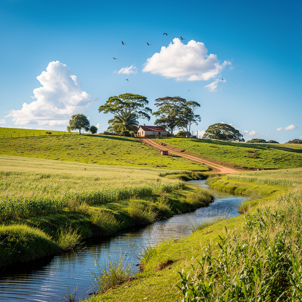 A história gira em torno de um triângulo amoroso em uma fazenda no interior do Brasil.