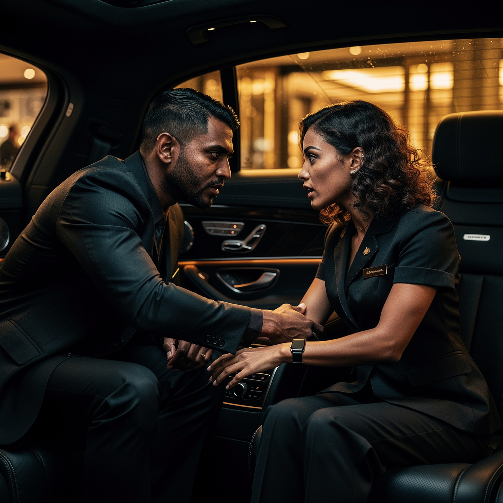 Sariyah: "Sir, Where You Taking Me, I'm Calling The Cops, Get Off Me"
*Sariyah tries to leave the car, but was pulled back in