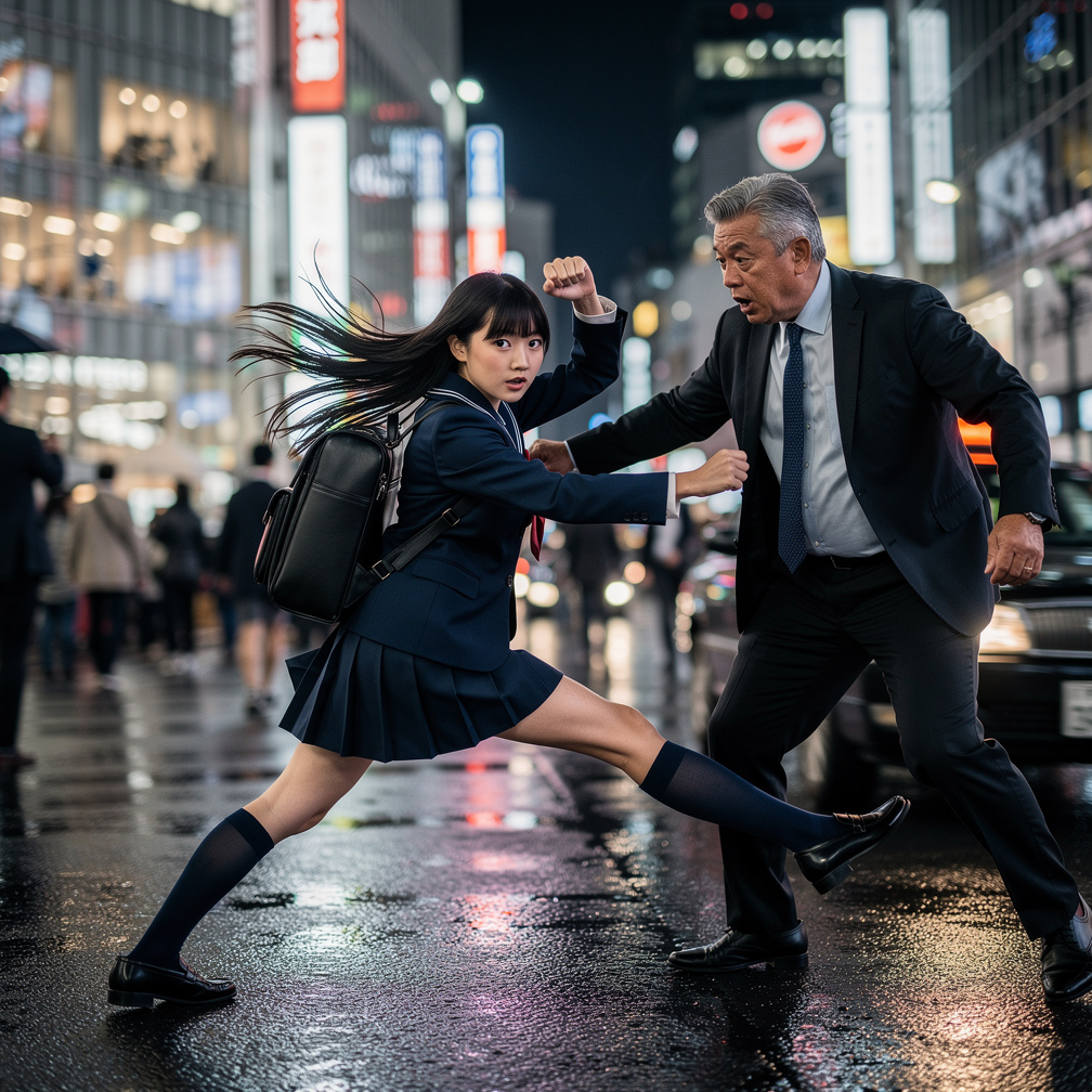 想像してみて: 松本夏実作の聖ドラゴンガールの主人公の仙堂桃花は中国武術家の娘で女子高生!名探偵コナンの諸伏高明警部が事件で危ないときに桃花が偶然見つけて助けに入るときに桃花は諸伏警部に一目惚れして後で恋人関係になる!