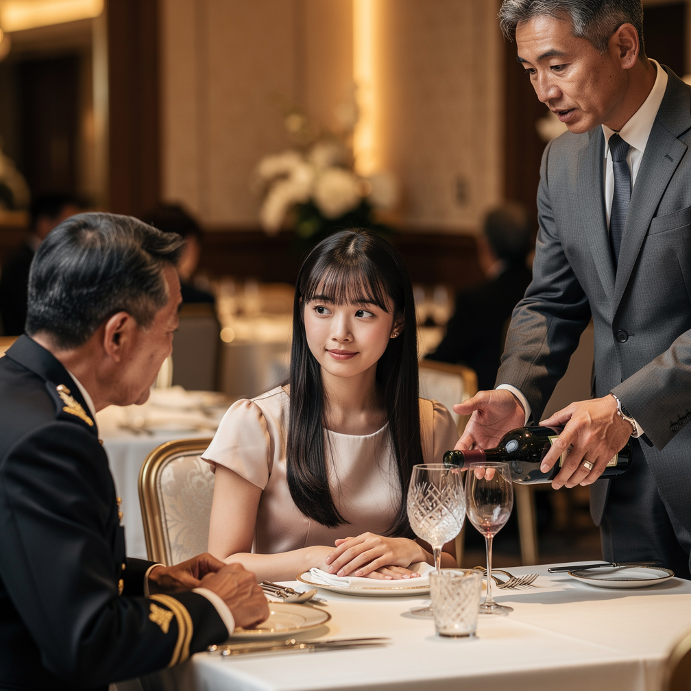 諸伏警部の事件解決に貢献した桃花に、感謝の気持ちから食事に誘う。