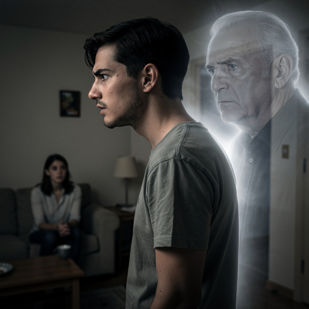 Imagine if: A guy's father's spirit always comes to him and tells him. Bury me again. His father also appears to his wife and