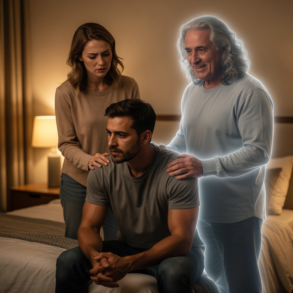 The man's wife began to notice her husband's nightly conversations with his father's spirit, and she grew increasingly concer