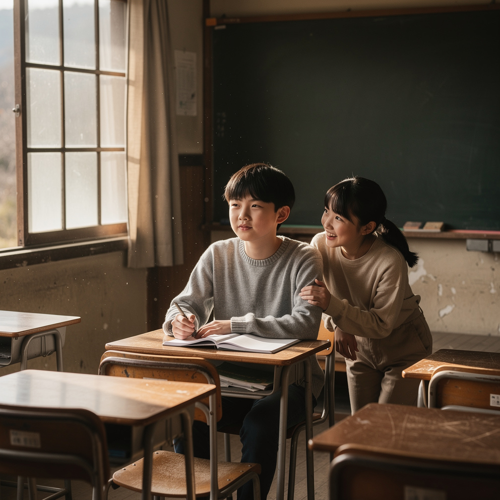 初日からクラスで孤立しそうだったが、席の隣に座った少女が挨拶してきた。
