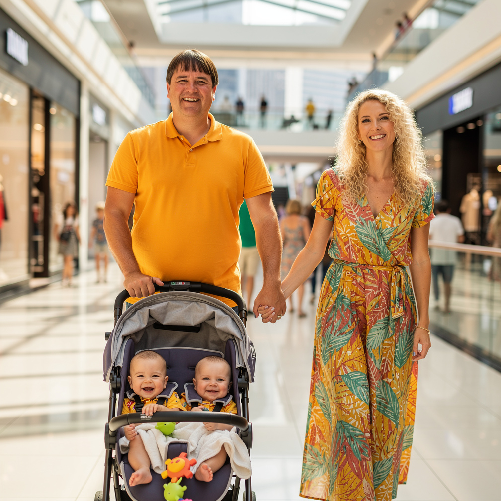 E o casal vão passar no shopping junto com dois bebê gêmeo muito feliz. Capítulo 8