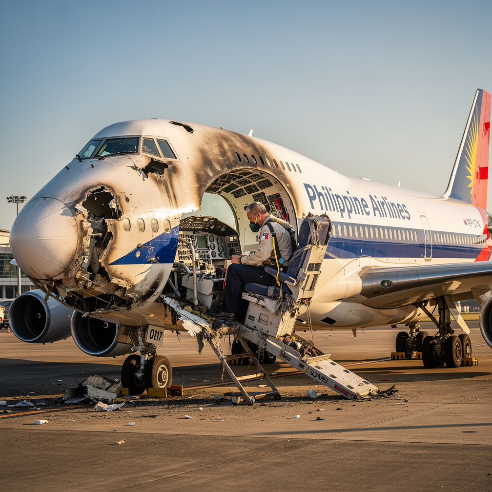 The Plane Survived All Thanks To A Chair And The Pilot.
