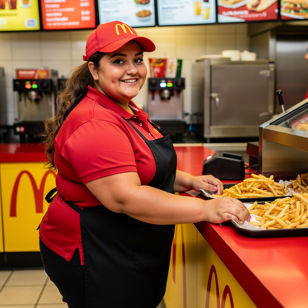 Al pasar de las semanas ella está más gordita y su trasero también