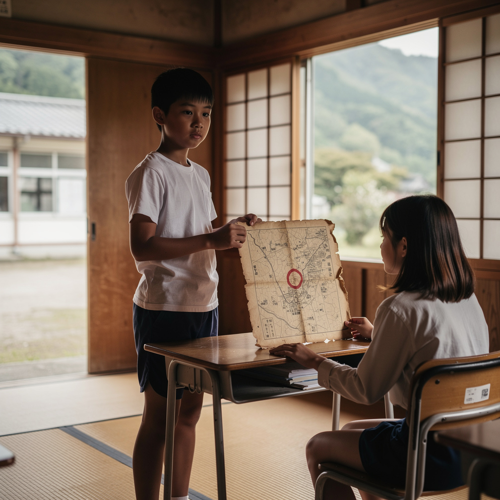 「転校生でしょ。私、蛍っていうの」少女はそう言うと、机の下でそっと折りたたんだ紙を差し出した。古い村の地図で、山の奥のたった一か所だけが赤い丸で囲まれていた。
