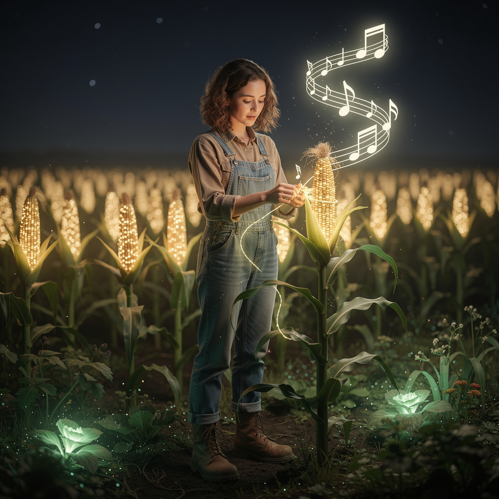 A farmer, desperate, grafted a whispering vine onto his corn, and the kernels sang at night, coaxing neighboring fields to sp