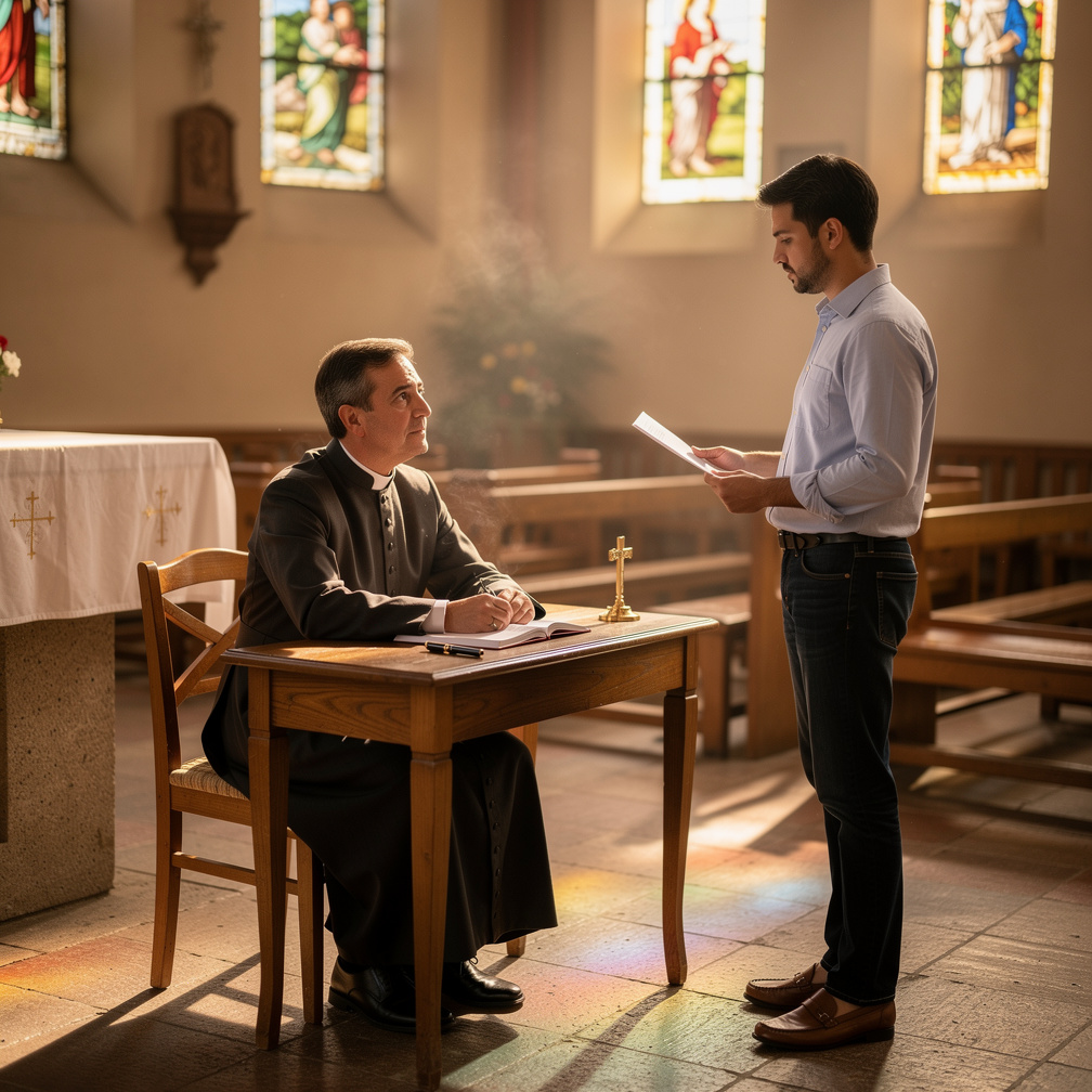 Imagine if: It's about talking to my Roman Catholic church reverend father today about writing a letter.