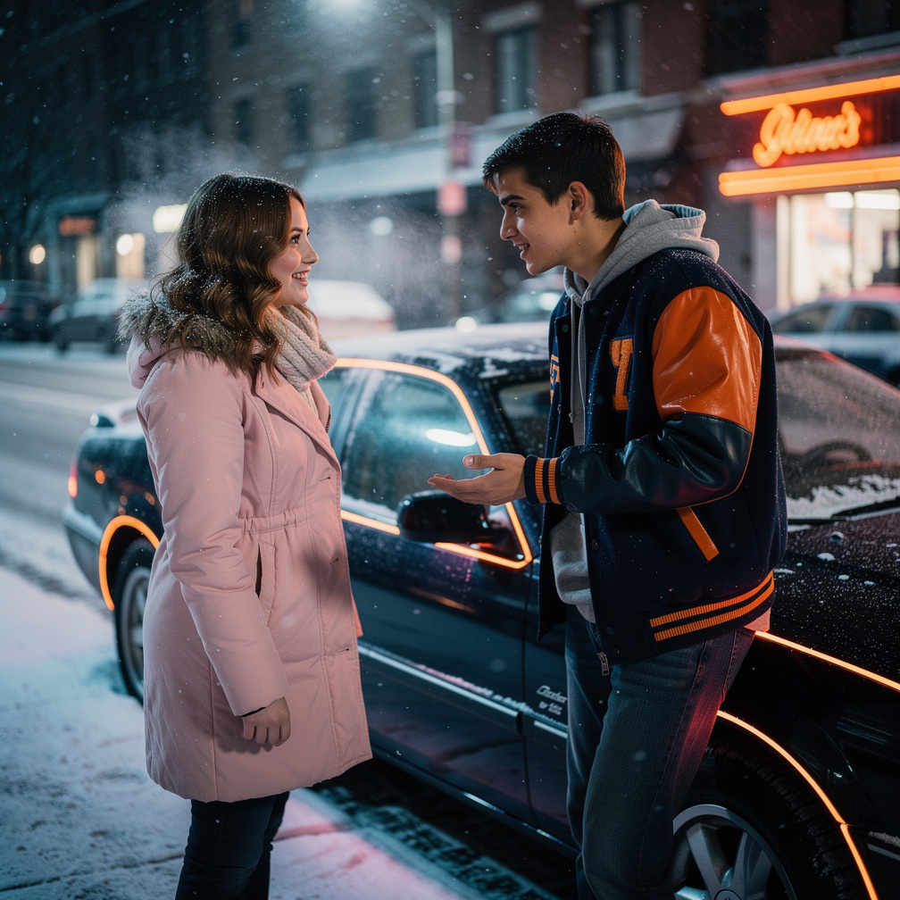 At outside, he had Car woah. Is beautiful Barry Asks Nancy Starts Smiles On Her Face Barry Have Car