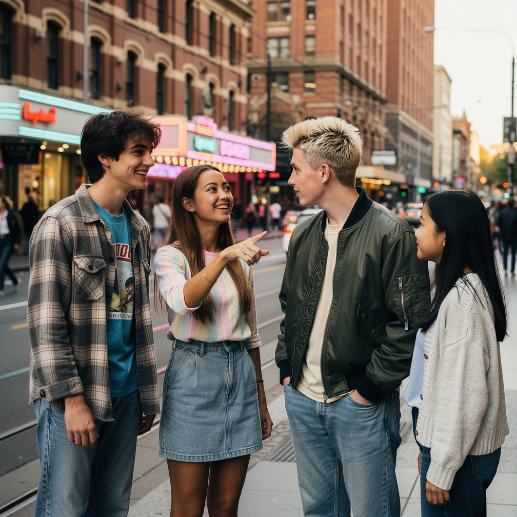 Dana: So we're in Melbourne, Maxwell: That's right!
Cassie: A lot of people look to buildings.