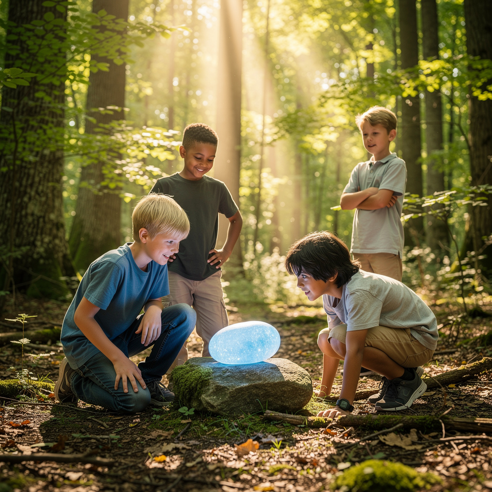Imagine if: Boy found magical stone in woods they found with friends he name is max blonde hair good kind and he's friends La