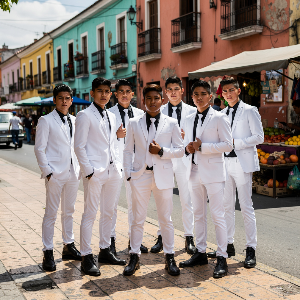 This Gangs Ep 1: Guatemala City Of White Jaguars The Groups of Teenagers age 13 to 15
The boys wear all-white suits (white bl
