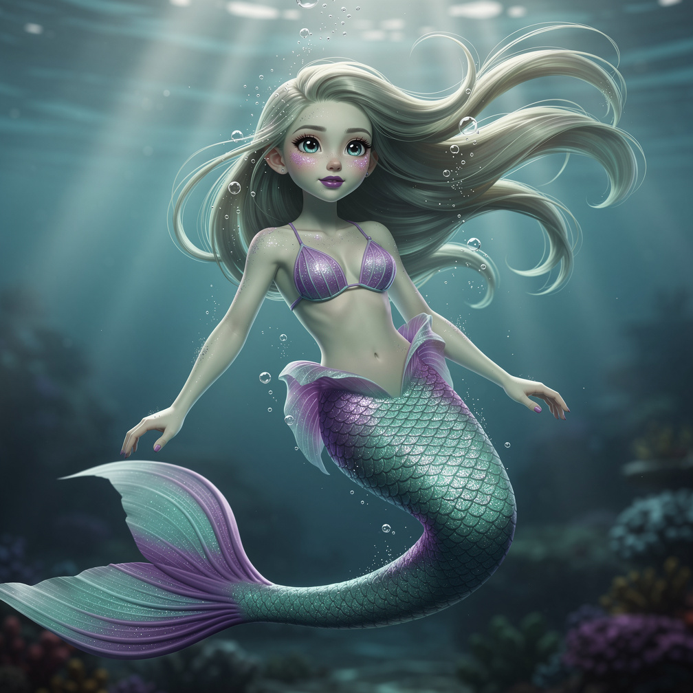 Camilla she in under the water
