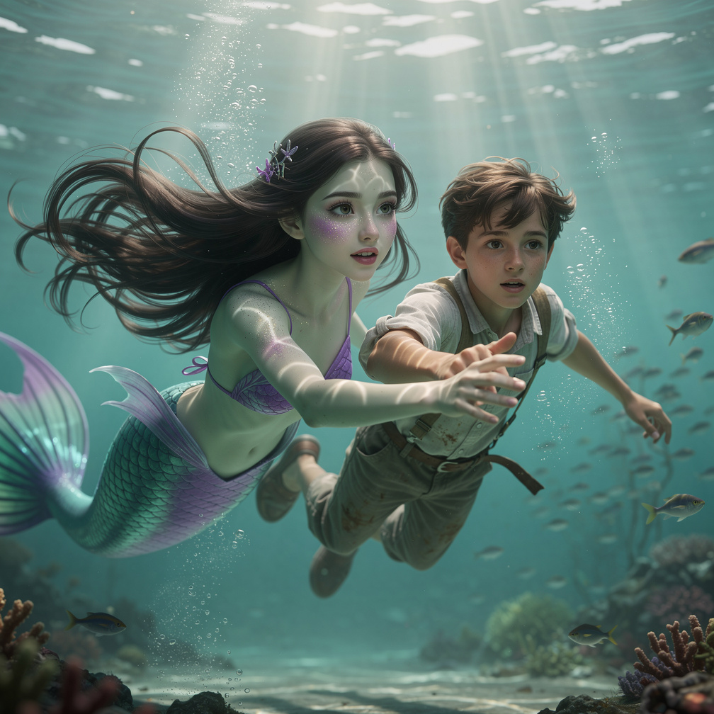 She swimming with Fisher