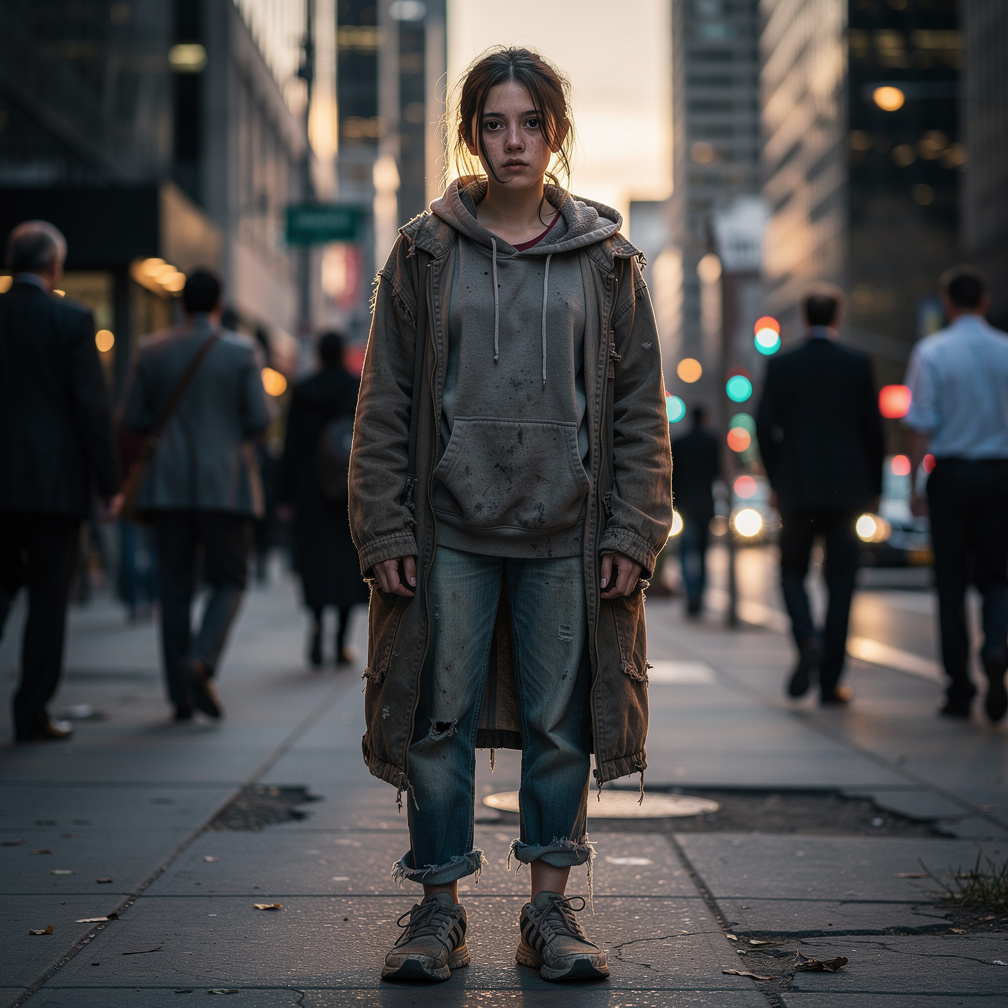 Imagine if: There was a young woman ,homeless lost and felt invisiblr