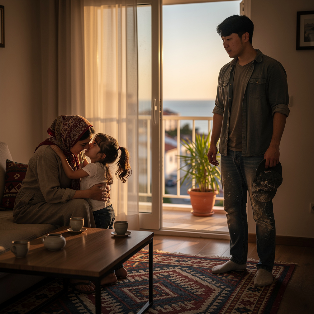 Annesi sakinleştirmeye çalışıyordu küçük Ece ‘yi