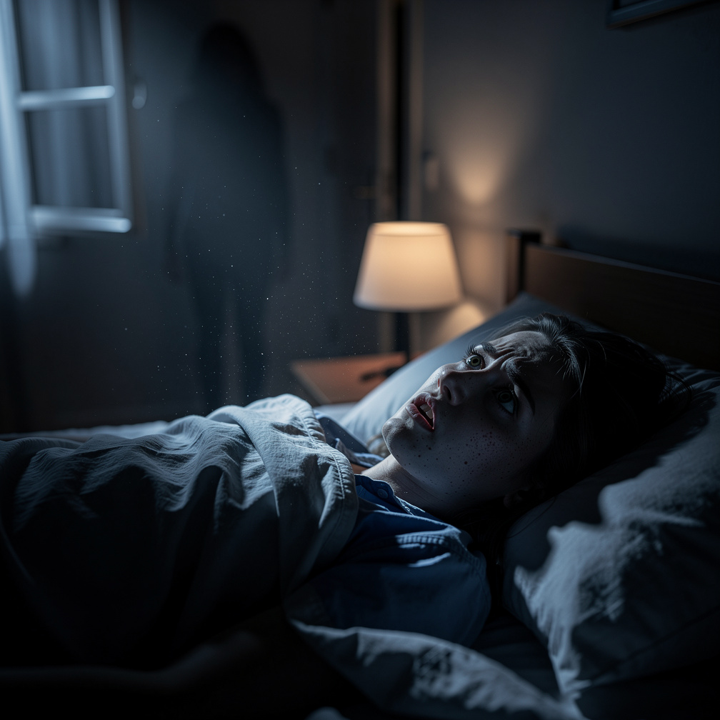 Stel je voor als: Terwijl je in bed ligt, kun je het gevoel niet van je afzetten dat iemand je naam fluistert, en pas als je 