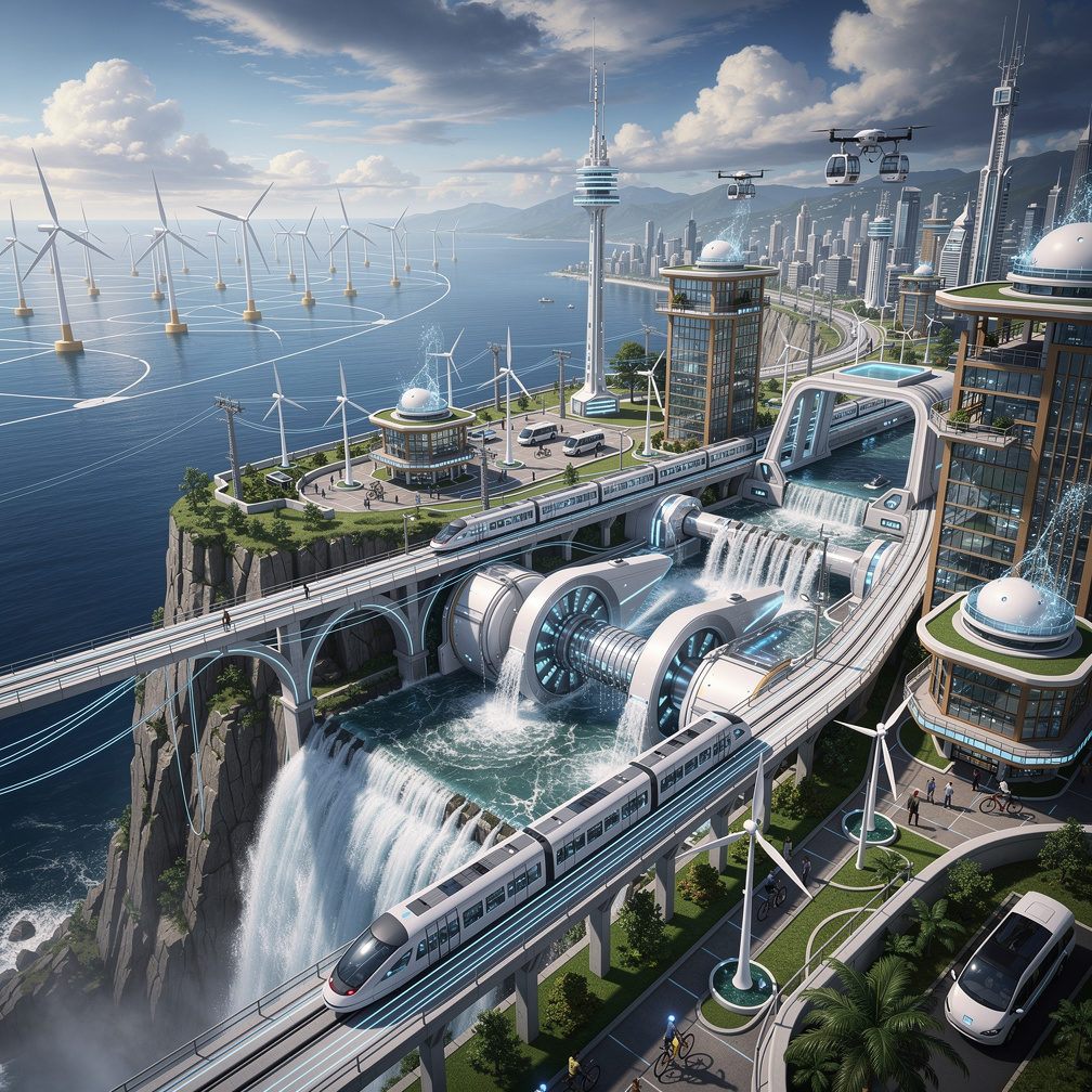 Imagine if: What if the world discover hydro powered and wind powered electricity without discovering steam tech first.What w